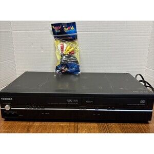Toshiba SD-V296-K-TU DVD/VCR Combo Player With AV Cables No Remote Tested Works